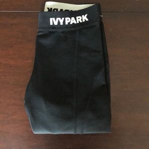 IVY PARK LONG BIKER SHORTS BLACK